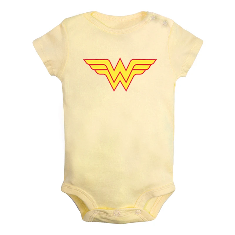 ieBodysuits1192Y Animation Girl Power Wonder Woman Bat women Super women Newborn Baby Girl Boys Clothes Short Sleeve Romper Jumpsuit Outfits - Цвет: ieBodysuits1192Y
