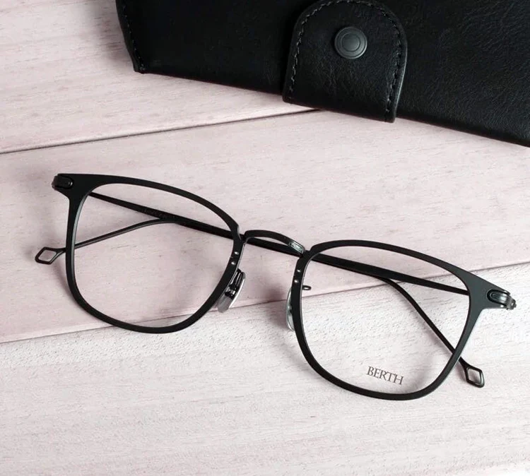 

Metal Full Rim Glasses Men Big Size Rectangle Prescription x h-fusion Eyeglass Frames For Optical Lenses Myopia and Reading