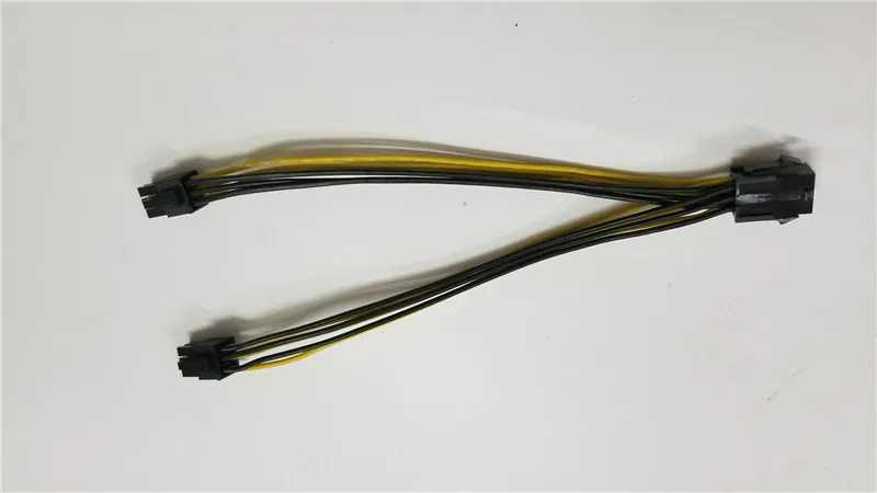 2 шт. PCI E Express 6 контактный поворот на контактов + источник питания для подключения