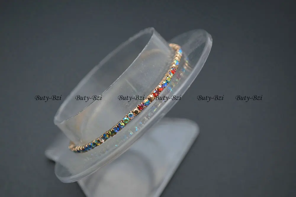 Блестящие смешанные цвета 2 мм стеклянные бусины в виде хрустальных кубиков