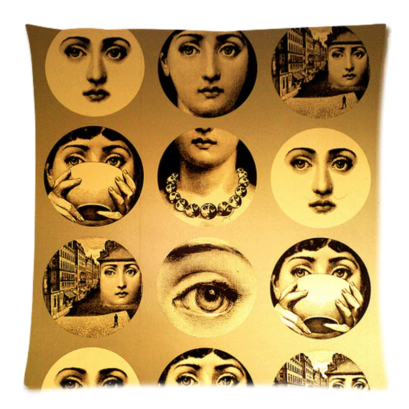 Rosenthal Piero fornasetti работы квадратные напильники со 18X18 дюймов декоративное покрывало для дивана наволочка для дома из хлопка на воздушной подушке cojines чехлы