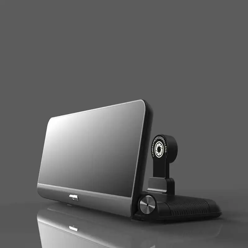 Складной автомобильный видеорегистратор 8 дюймов Dash Cam Android 5,1 Gps навигация двойной объектив камеры s Авто рекордер Full Hd 1080P Автомобильный видеорегистратор для
