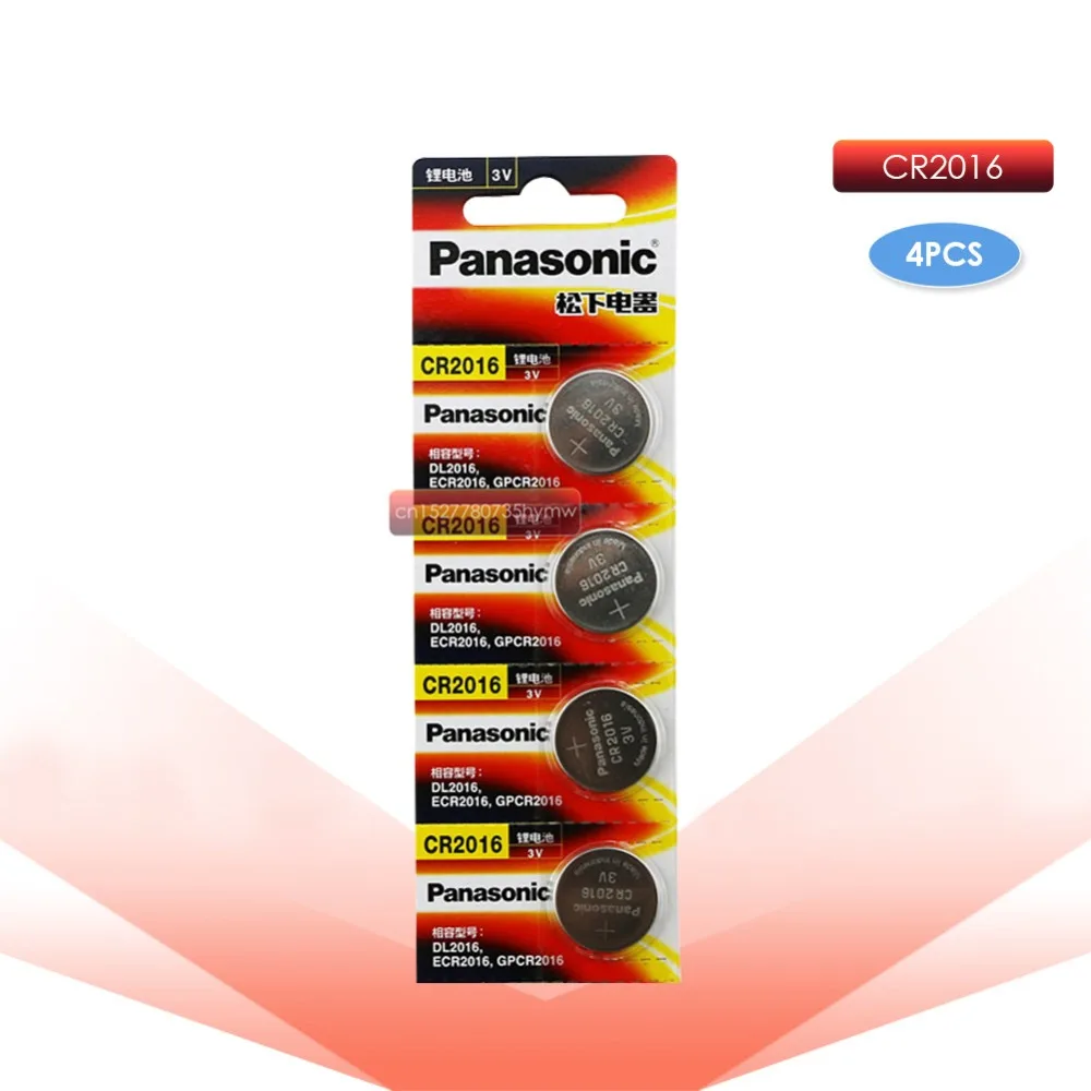 PANASONIC 4 шт. cr2016 BR2016 DL2016 LM2016 KCR2016 ECR2016 3 В Кнопка ячейка монета литиевые батареи для часов автомобиля игрушки