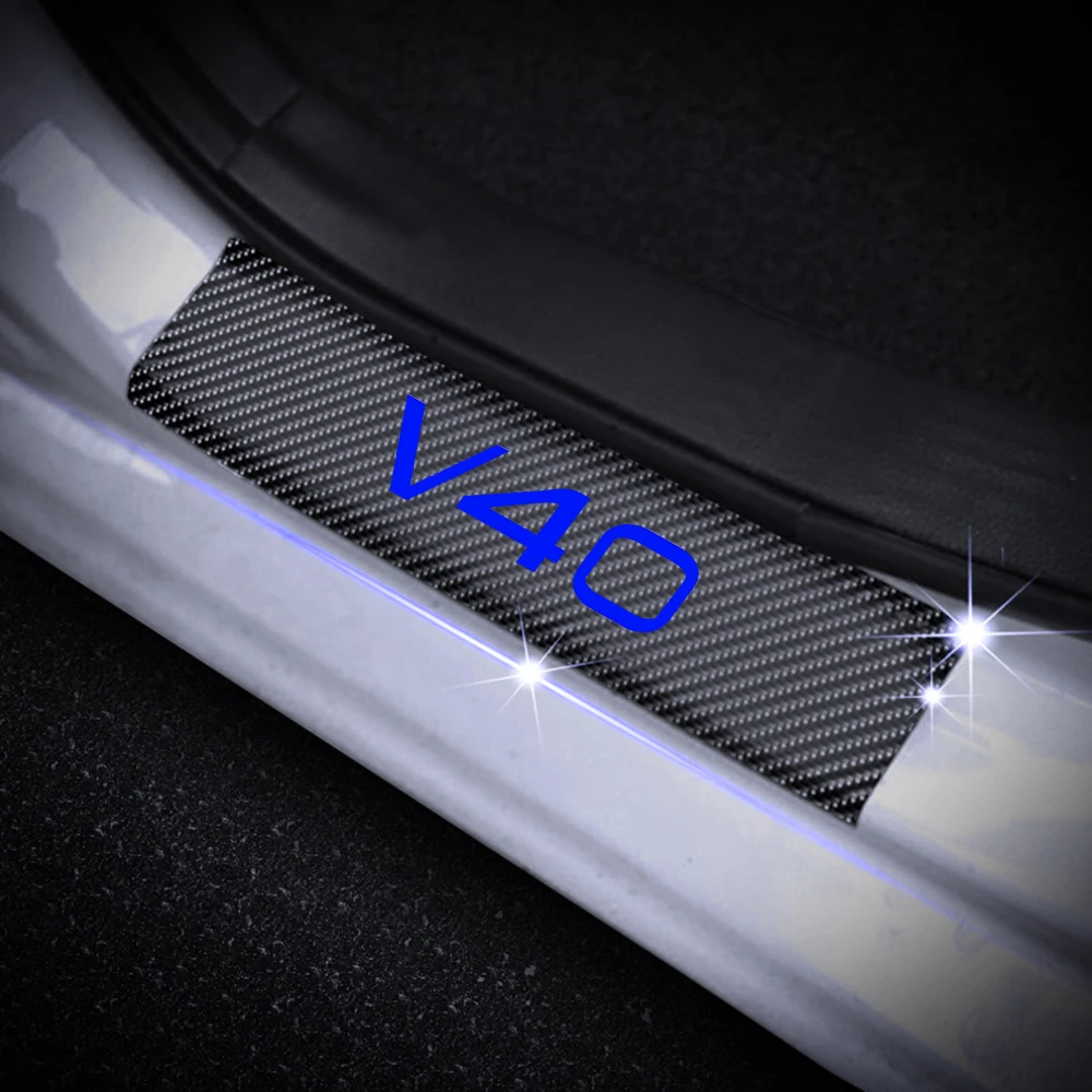 Автомобильный порог Добро пожаловать педаль стикер s Для VOLVO V40 Накладка на двери