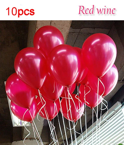 Red Wine 1.5g 10/25/100 шт./лот белые воздушные шары розовый обувь золотистого и красного цветов утолщение с жемчужной отделкой, сердце украшение для вечеринки в день рождения клипсы для воздушных шаров из латекса шарики для свадьбы - Цвет: Red Wine 1.5g