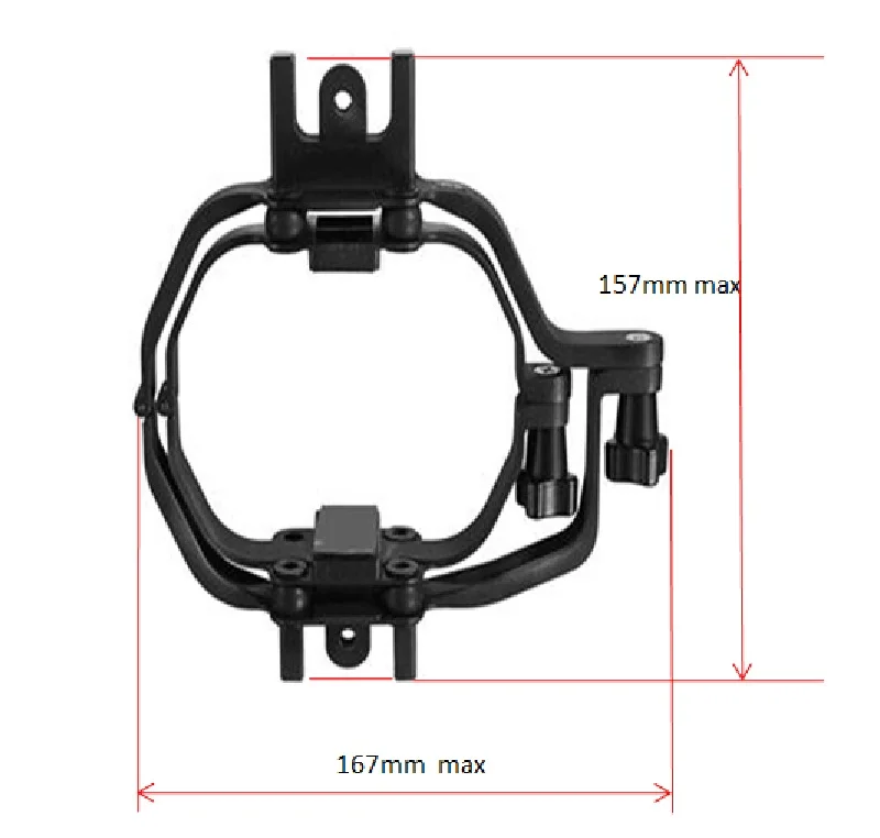 Дрон FPV Gimbal Camera PTZ кронштейн поддержка совместим с 3DR SOLO запасная часть