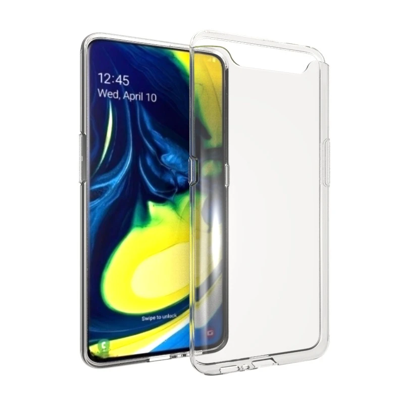 MAKAVO Премиум ТПУ чехол для samsung Galaxy A80 тонкий прозрачный силиконовый мягкий чехол-накладка для samsung A80 Прозрачный чехол для телефона s