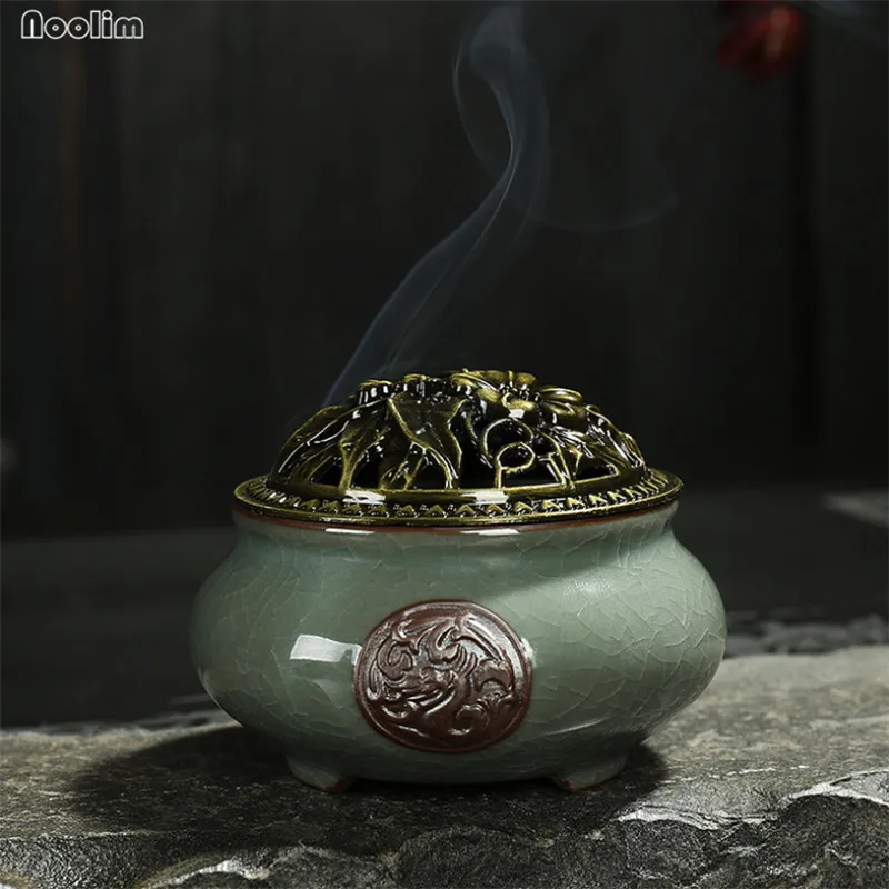 Celadon ароматическая горелка керамическая печь для ароматерапии благовония кадило