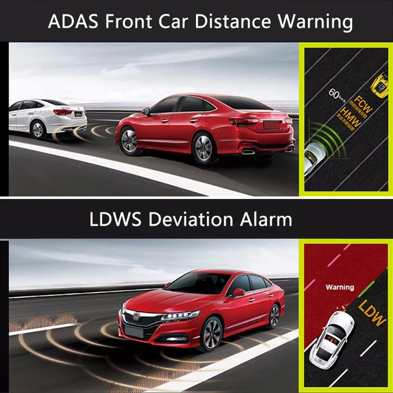 E ACE Автомобильный видеорегистратор с gps трекером Full HD 1080 P ADAS LDWS камера ночного