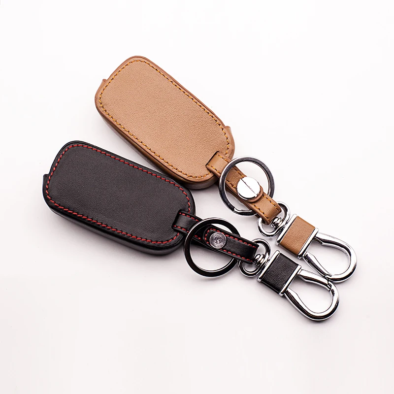 

Car leather key case for Mercedes-Benz E113 A key cover D5 W202 W203 W168 2 buttons leather car remote key case accessories