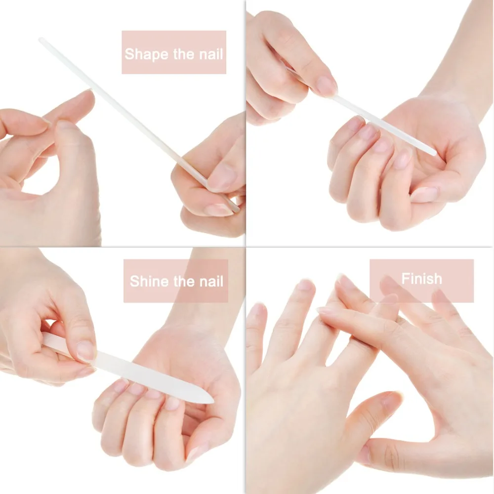 Biutee 1 шт. хрустальная пилка для ногтей пилочки профессиональные двухсторонная