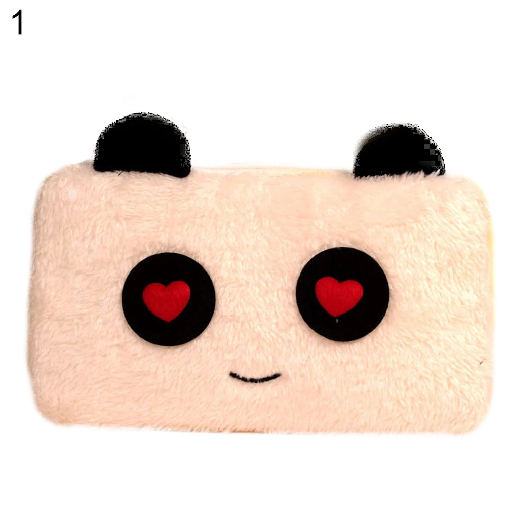 Kawaii мультяшная милая плюшевая панда кролик Сумочка для ручек и карандашей пенал