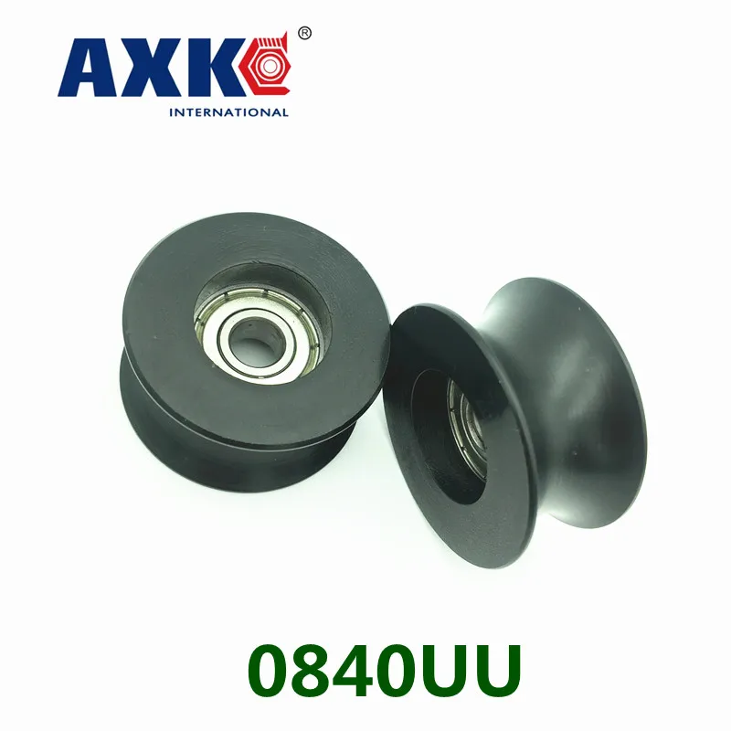 

Ball Bearing Axk 10 Pcs High Quality Door Pulley Bearing Plastic-covered Mute U Slot Embedded Bu0840 0840uu 8*40*20.7 Mm 608z