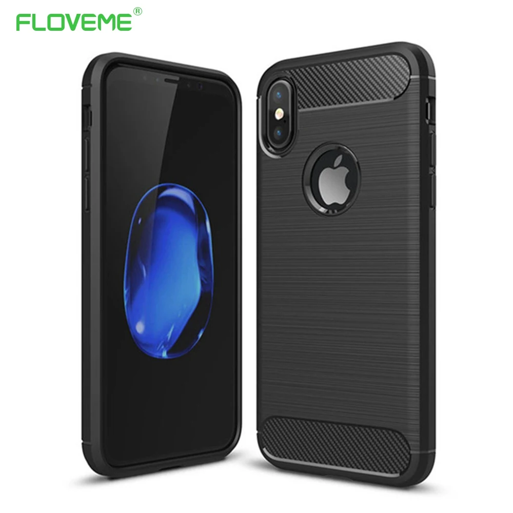 FLOVEME Fashion Texture Case For iPhone 6 6s 7 8 Plus Full Protective X 5s 5 SE Shockproof TPU Cover Shells Capa |