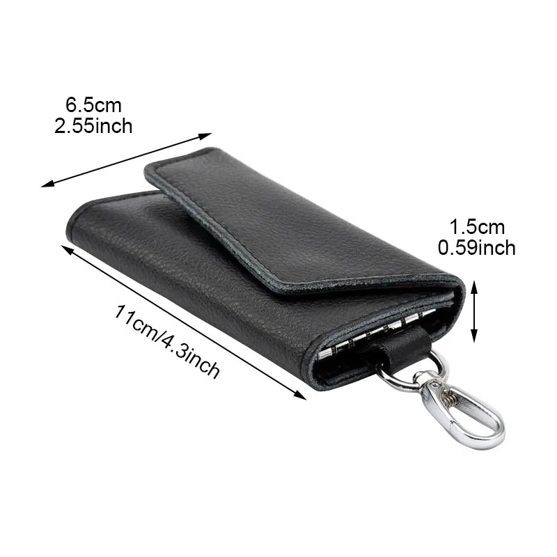 Держатель для ключей кошелек из 100% натуральной кожи мужчин и женщин
