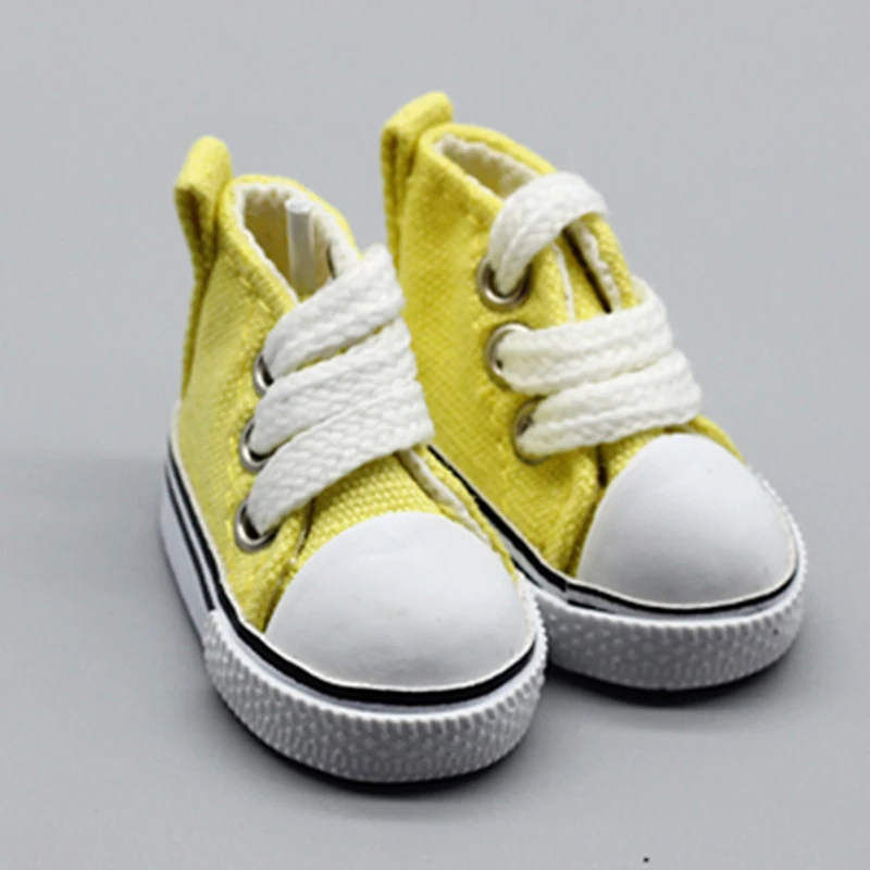 9 color Assorted 5 cm Canvas Shoes For BJD Doll Fashion Mini Toy Sneaker Bjd for Russian Accessories | Игрушки и хобби