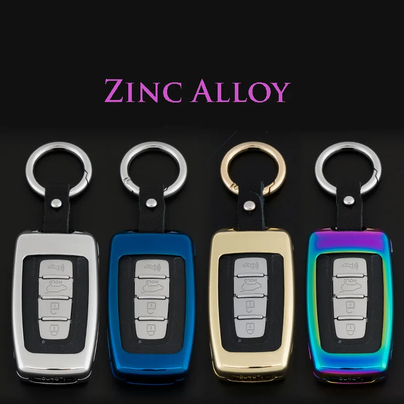 Брелок для автомобильного ключа из цинкового сплава и кожи чехол KIA Sportage Sorento Hyundai