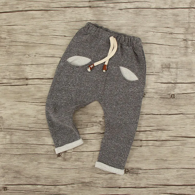 Штаны для маленьких мальчиков хлопковые демисезонные штаны малышей одежда