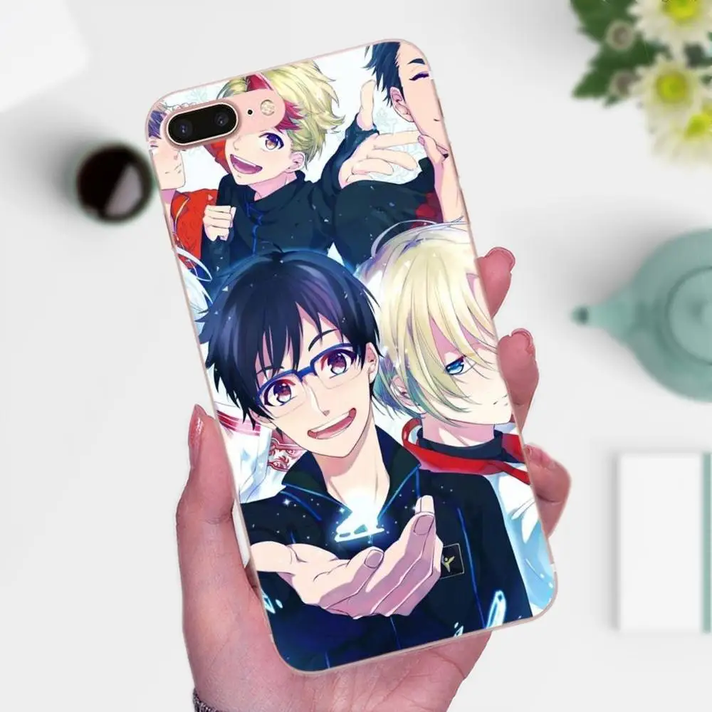 ТПУ живой телефон любовь милый аниме Yuri On Ice для Huawei Mate 7 8 9 10 20 P8 P9 P10 P20 P30 Lite Plus Pro