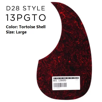 MartinGuitar Подлинная Акустическая гитара Dreadnought Pickguard замена в размере M/L, доступен в черном или искусственной черепаховой оболочке