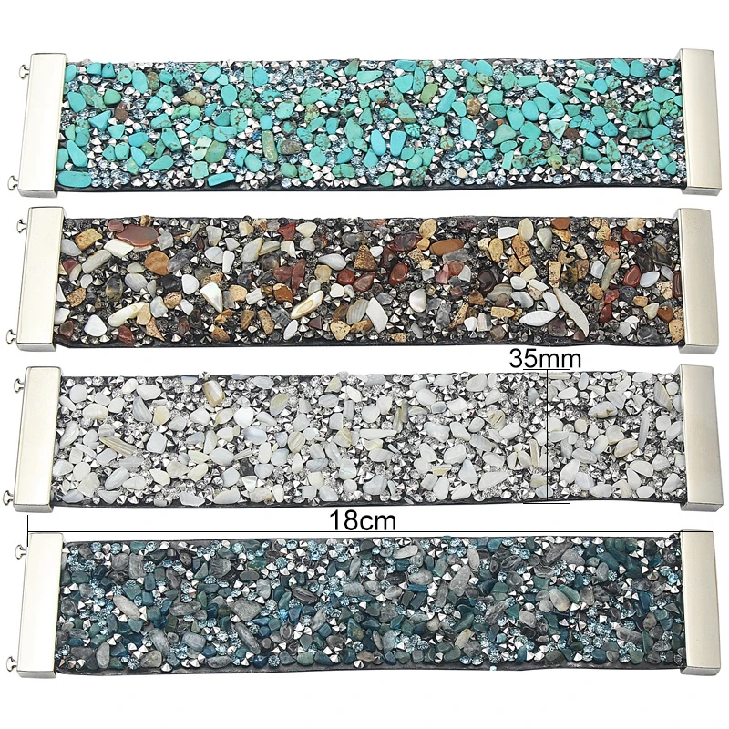 COUYA зеленые корова кожаный браслет для женщин с магнитной застежкой и пряжкой