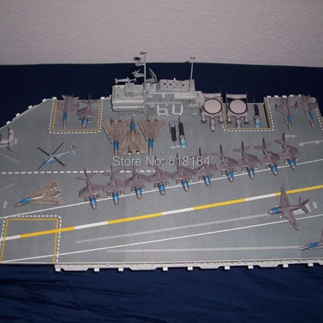 Новый 2016 а3 модели кораблей 1/200 масштаб 1.4 м WW2 сша uss саратога CVA 60 авианосец 3d
