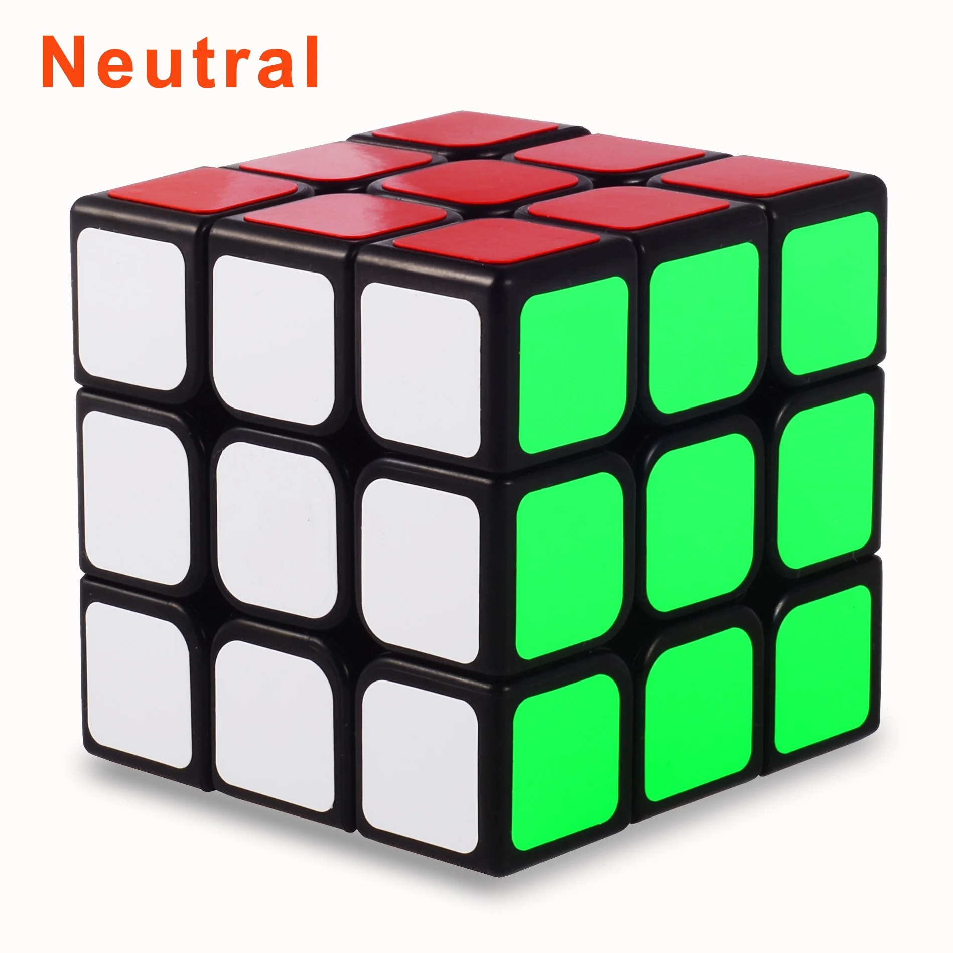Neutral black Qiyi магический куб, классические игрушки, 3x3x3 Стикеры блок Скорость куб, разноцветная, обучающая образовательная головоломка, Cubo Magico, Обучающие игрушки куб - Цвет: Neutral black