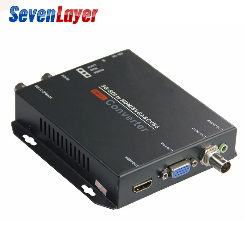SDI в HDMI VGA AV CVBS конвертер Видео Аудио Композитный В HD 3g SDI конвертер производитель 1080P в 1080i