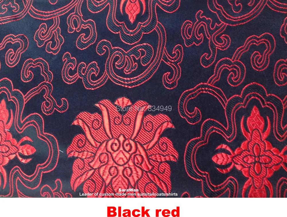 Сделанный на заказ жилет мужской красный и черный Жаккардовый для передней части