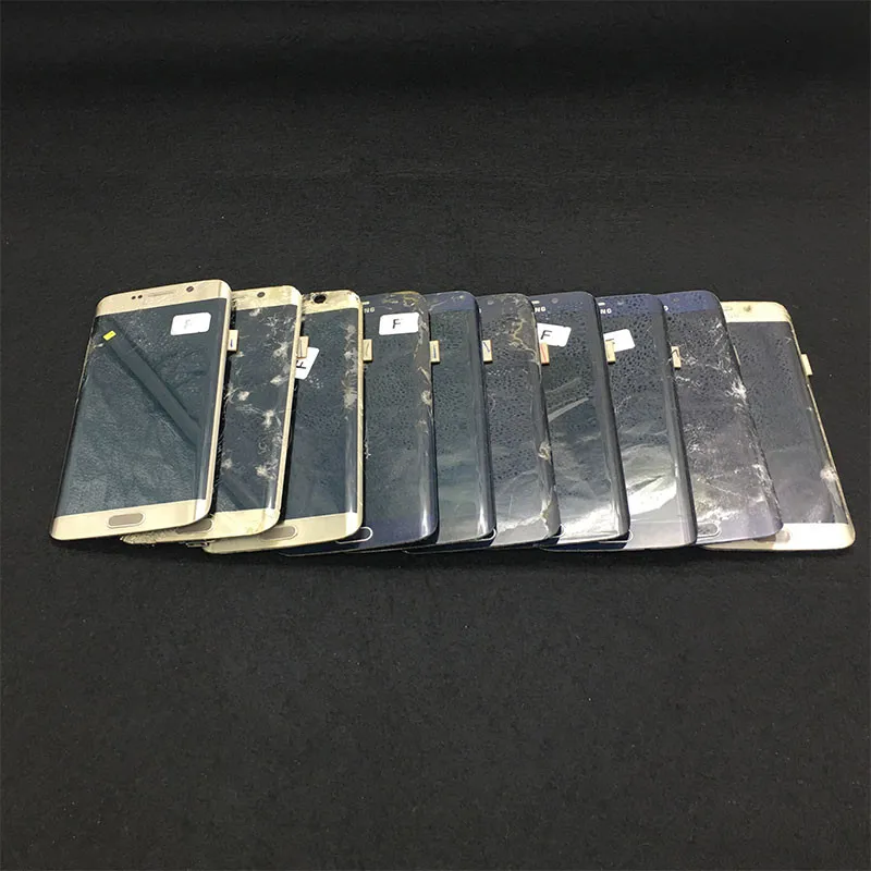 Учебный ЖК экран в сборе для Samsung S7edge работы с рамкой и разделением стекла