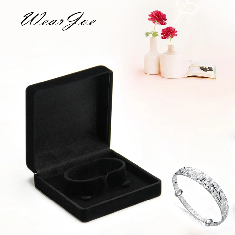 9*9*4cm Circle Clasp Carrying Stand Holder Bracelet Bangle Display Packaging Box Storage Case