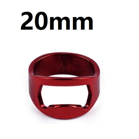 22mm Red 1 шт. Портативное Многофункциональное красочное кольцо из нержавеющей стали-форма открывалка для пива открывалка для бутылок диаметр 20 мм 22 мм 24 мм кухонные инструменты - Цвет: 22mm Red