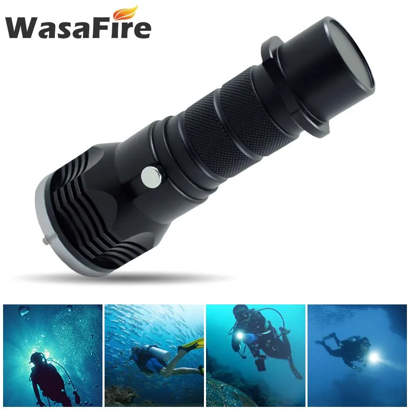 

10000Lumen XM-L L2 LED Diving Flashlight Scuba Dive Torch Perfessional Underwater 100m Waterproof Lantern Powerful 26650 Lamp