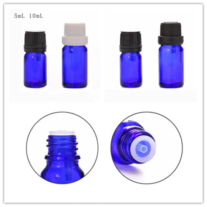 5 мл 10 стеклянная бутылка эфирного масла редуктор и Колпачок Стеклянные Флаконы