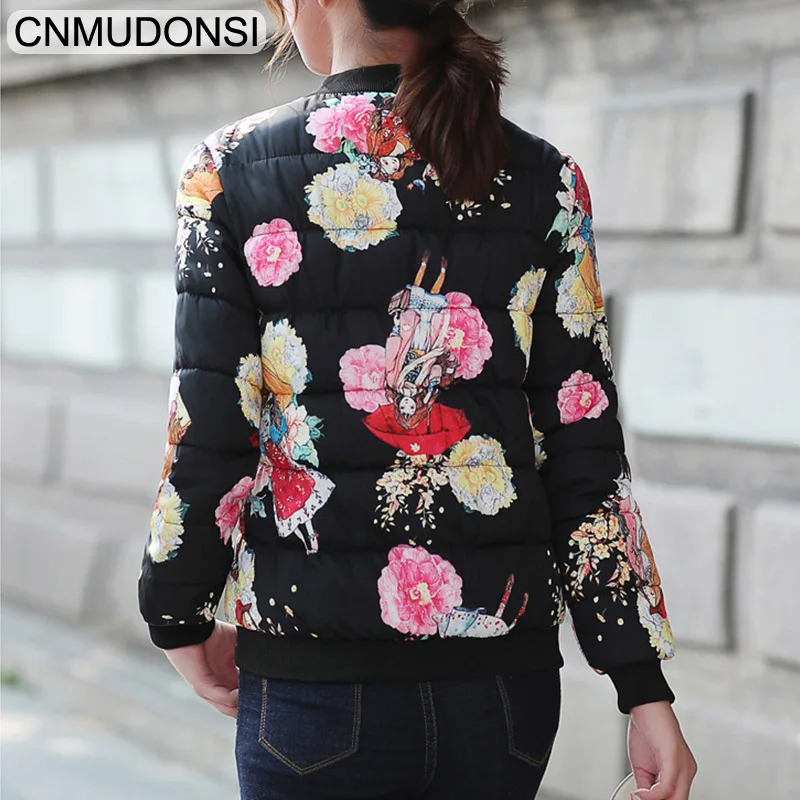 CNMUDONSI Winter Jacket women 2018 autumn fashion Outerwear Womens Parkas Coat Short Female Slim Cotton padded basic tops | Женская