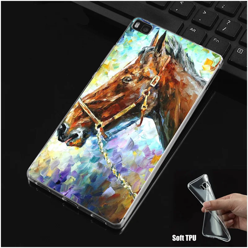DREAMFOX M511 Horse Painting Soft TPU Silicone Case Cover For Huawei P8 P9 P10 Lite Plus 2017 Honor 8 Pro 9 6X |