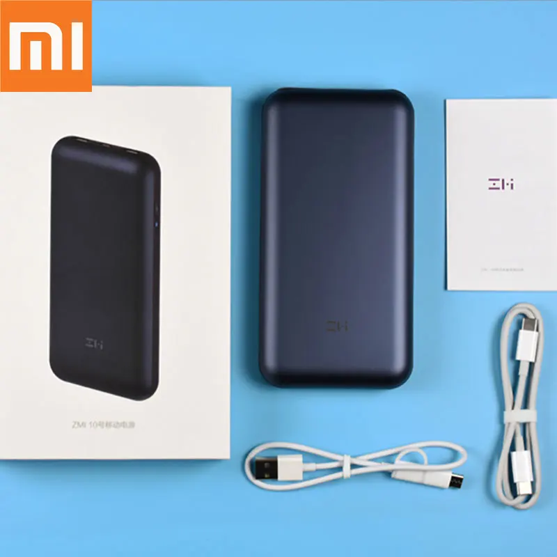 Оригинал Xiaomi ZMI 15000 мАч USB-C внешний аккумулятор USB PD2.0 зарядное устройство Quick Charge 3 0