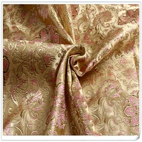 brocade fabric damask jacquard america style apparel costume upholstery furnishing curtain diy clothing material by meter