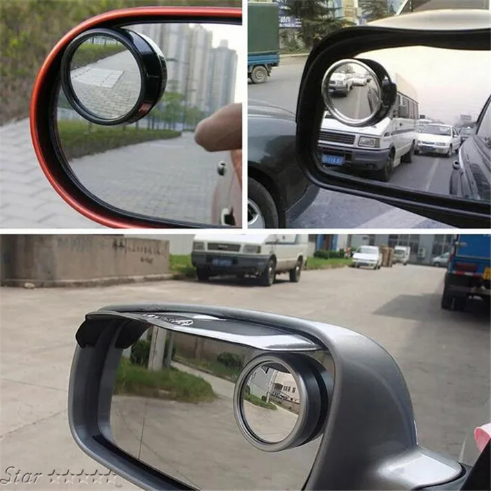 2 шт. Автомобильное Зеркало с широким углом круглое выпуклое зеркало для слепых