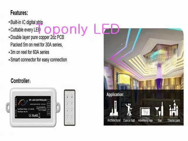 Цифровая гибкая светодиодная лента DC5V 2812IC IP68 Водонепроницаемая SMD5050 RGB 60