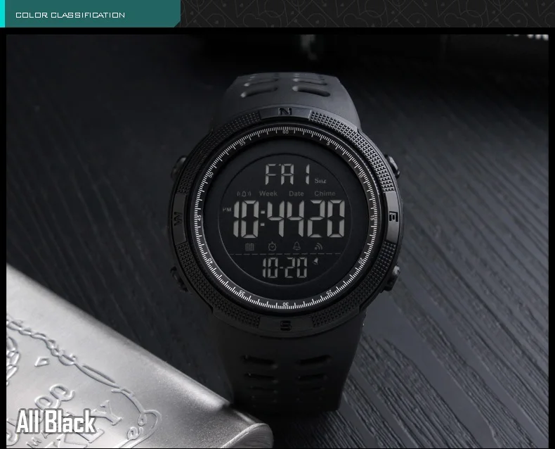 Мужские спортивные часы Chrono обратного отсчета с двойным временем наручные часы мужские водонепроницаемые цифровые часы мужские военные часы Relogio Masculino
