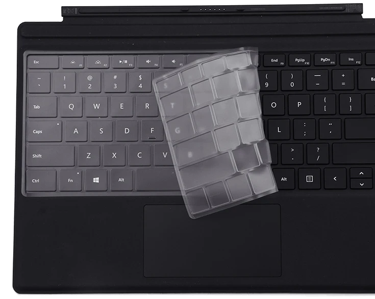 XSKN для Microsoft New Keyboard Surface Pro (2017 выпущен) Прозрачный из ТПУ Водонепроницаемая