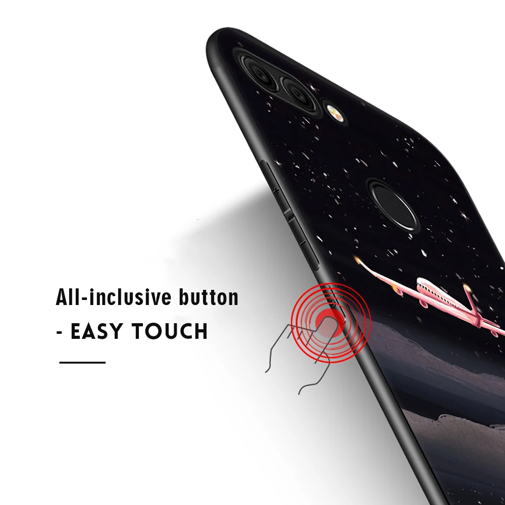 KK Розовый Мягкий ТПУ чехол с узором для Huawei P9 P10 P8 Lite P20 Plus Enjoy 8 Y9 Nova 2i прекрасный