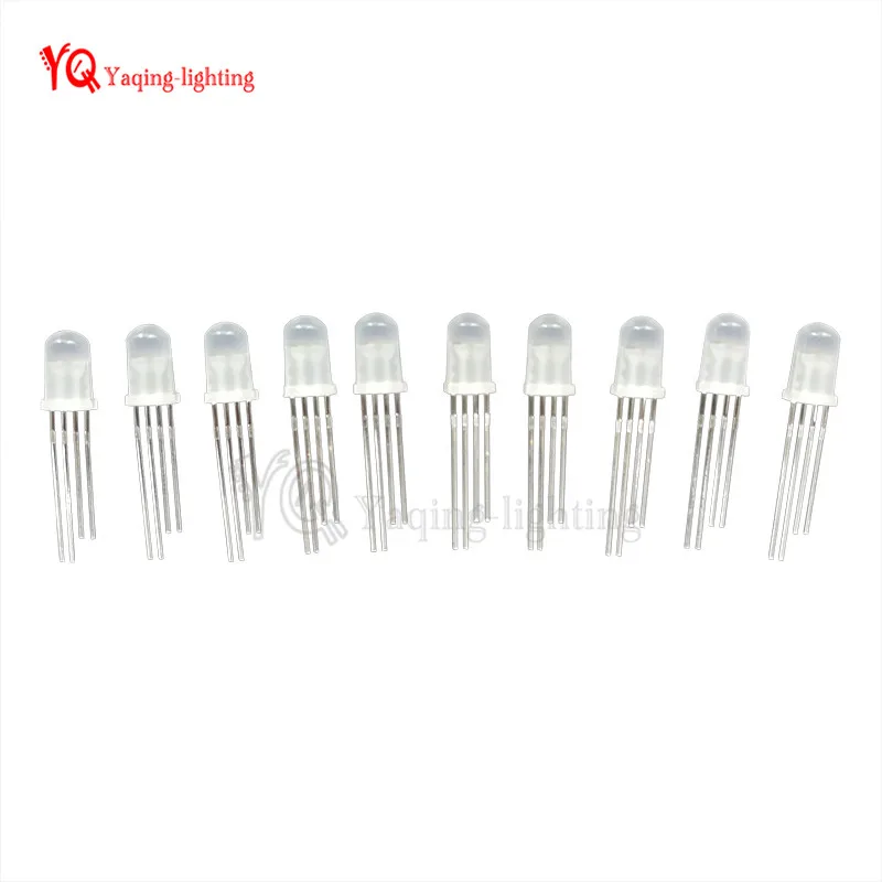 10~ 1000 шт RGB Полноцветный IC встроенный APA106 F8 8 мм F5 5 мм Neo pixel Arduino светодиодный чип 5В
