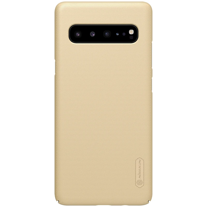 Золотой Nilkin для samsung Galaxy S10 5G 6," чехол-накладка Nillkin матовый защитный жесткий чехол для задней панели телефона для samsung Galaxy S10 5G - Цвет: Золотой
