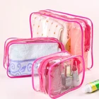Водонепроницаемый, косметичка для путешествий, сумка для хранения прозрачный ПВХ ванная душевая кабина хранение сумка Портативный экологическая Полотенца Органайзер