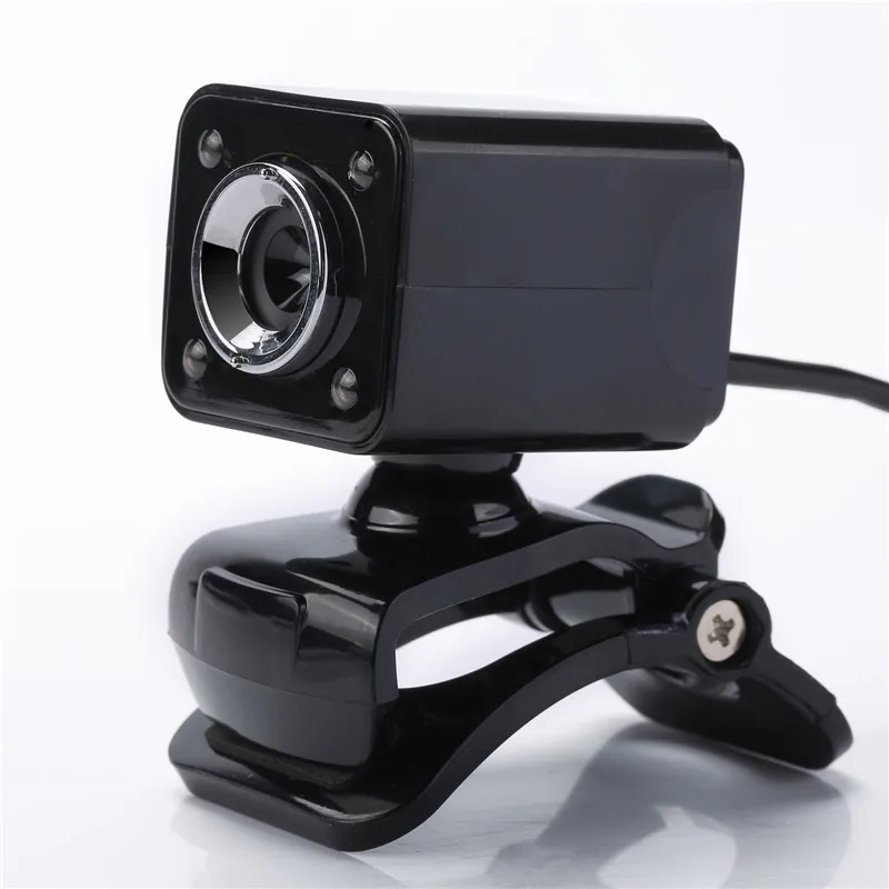 Черный YCTech 360 градусов FPS компьютерная веб-камера с зажимом USB 2,0 480P камера Веб-камера с микрофоном для веб-камеры android - Цвет: Черный