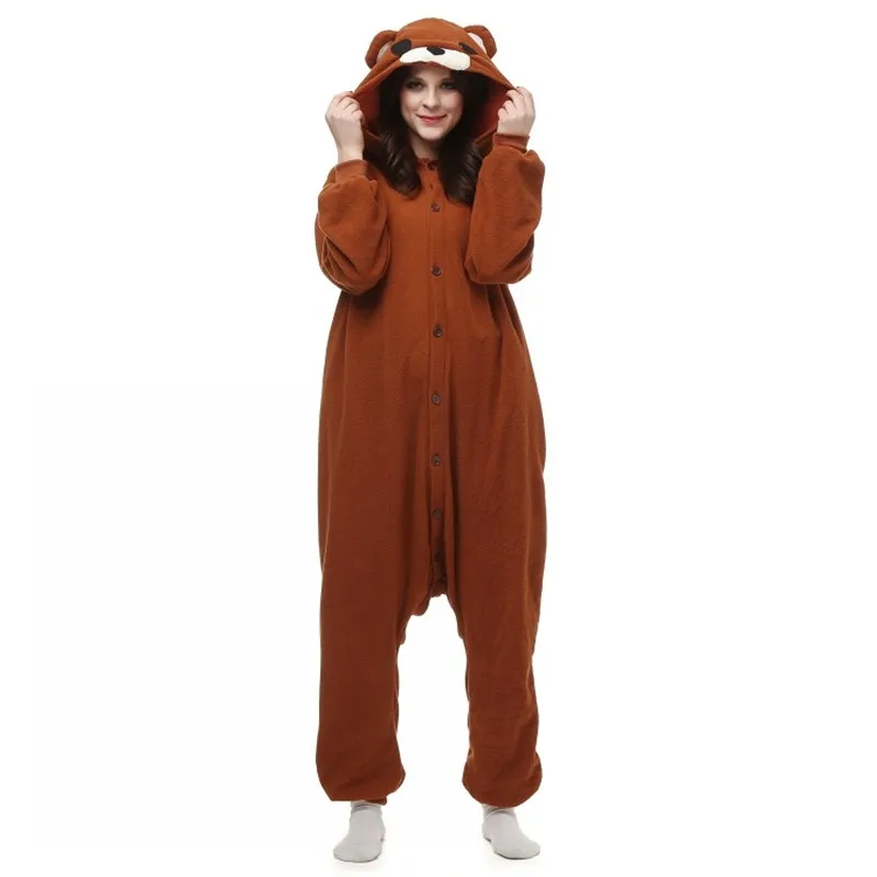Pedo медведь pedobear коричневый милый маленький мягкая Пижама Аниме Косплей Tenorikuma