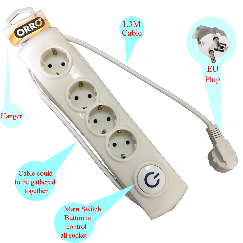 Новое поступление 2017 модная розетка удлинитель переменного тока европейского