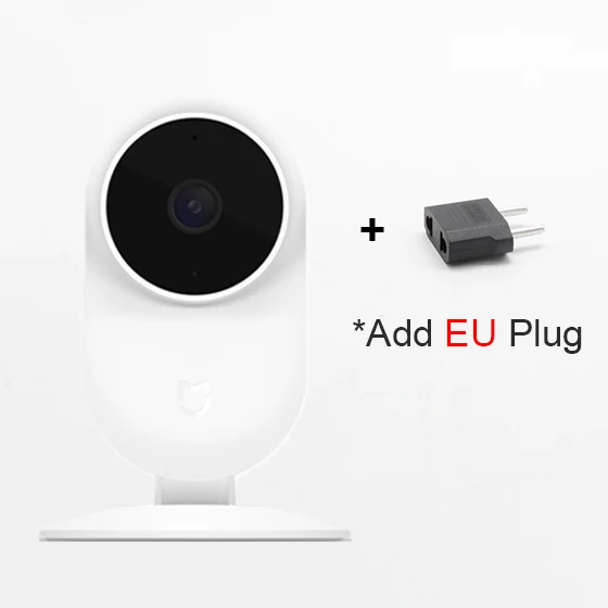 Add EU Plug Xiao mi jia Smart IP камера 1080P Wifi 2MP P2P Двусторонняя аудио mi домашняя камера безопасности 130 широкоугольная камера ночного видения CCTV - Цветной: Add EU Plug